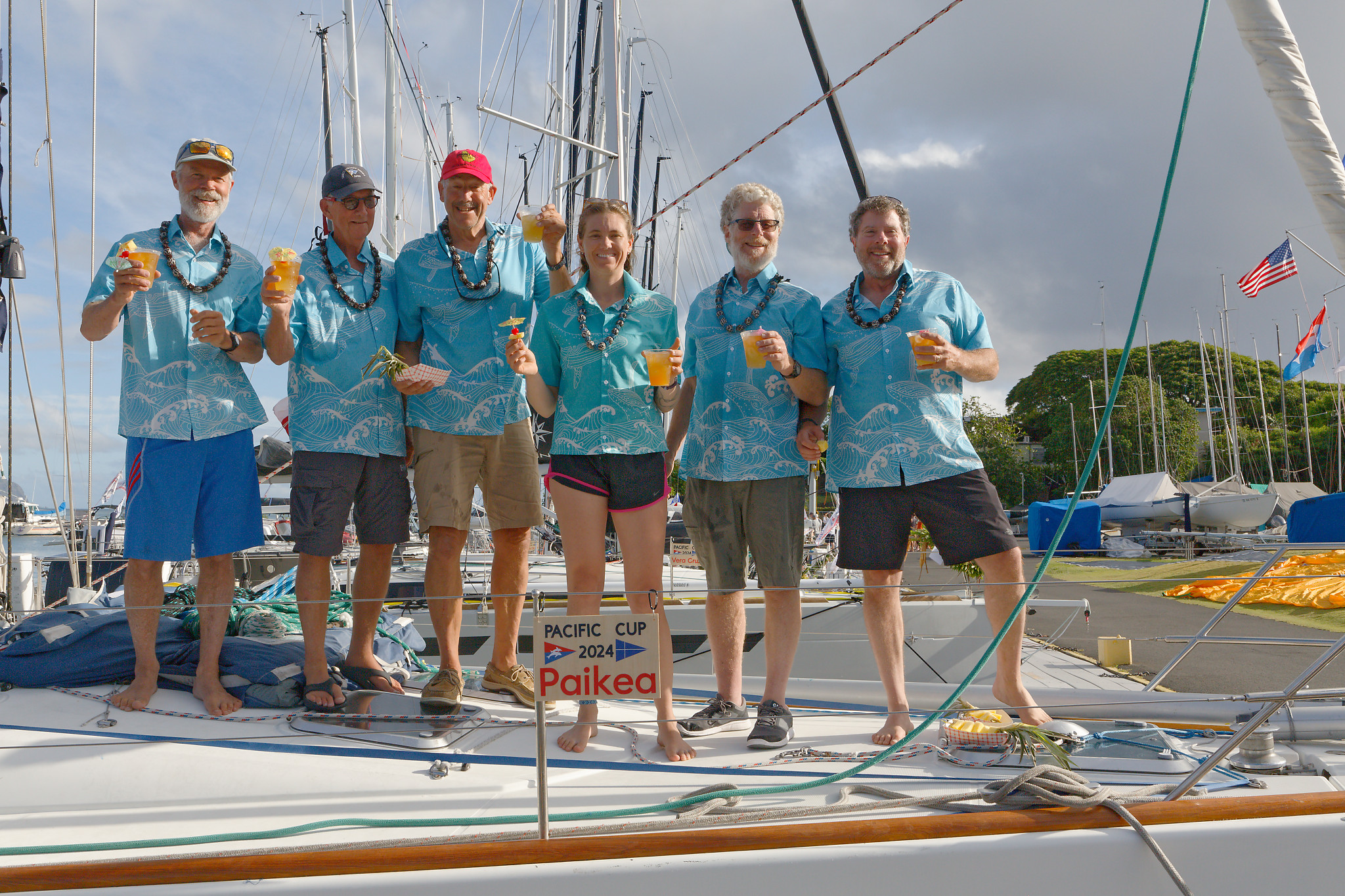 Paikea crew at the finish